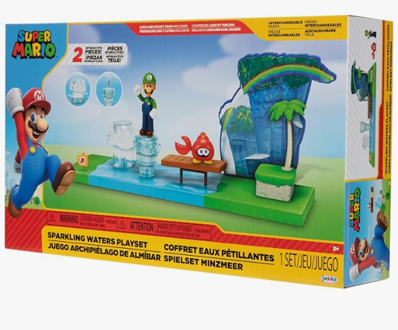 World of Nintendo Super Mario Sparkling Waters Playset 2.5in 41366