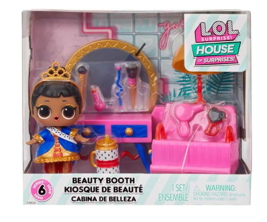 L.O.L. Surprise! House of Surprises - Beauty Booth Playset MGA-583769/583776EUC