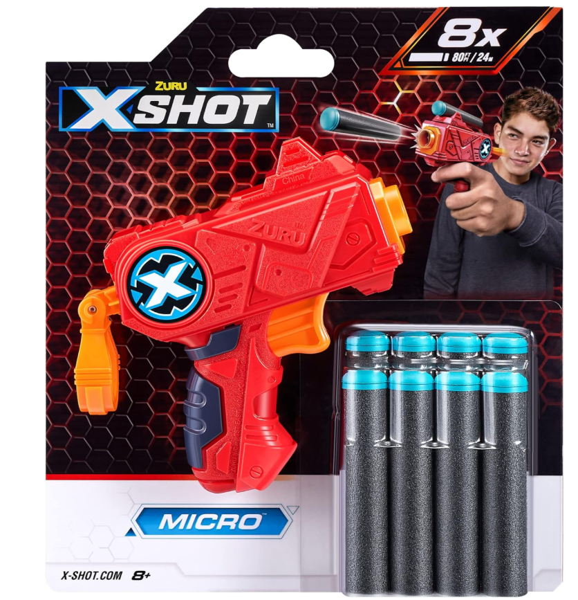 X-Shot Excel Micro Dart Blaster 8pcs 3613