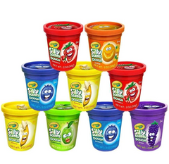 Crayola Silly Scents Pack of 9 Dough Tubs A1-2185 - Colorland Toys