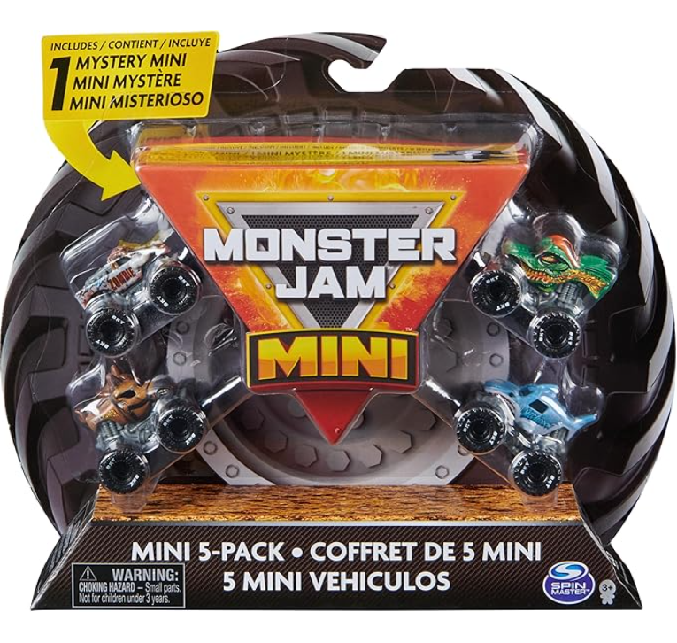 Monster Jam 5 Pack Mini Scale Vehicles 6066965 - Colorland Toys