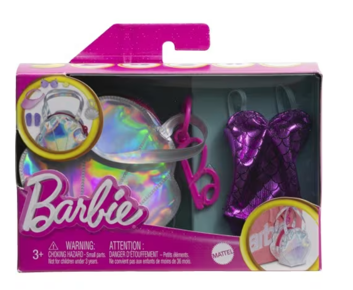 Barbie Dress w/ Silver Fashion Bag HJT43/HJT42 - Colorland Toys