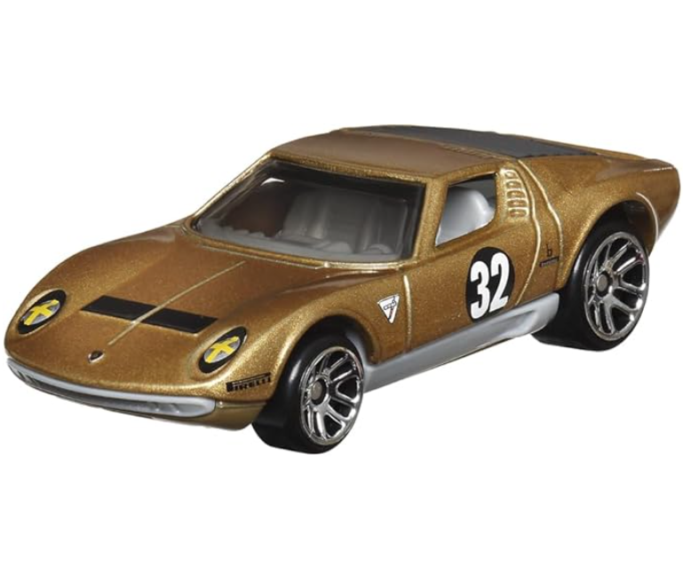 Hotwheels Themed Vintage 1971 Lamborghini Mura SV Diecast Car HRV03/HRT81 - Colorland Toys