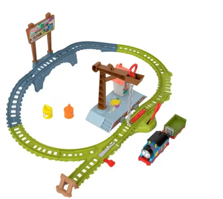 Fisher Price Thomas & Friends Motorized Paint Delivery Set - Colorland Toys