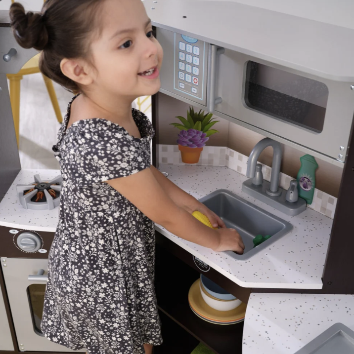 Kidkraft Ultimate Corner Play Kitchen Espresso - Colorland Toys