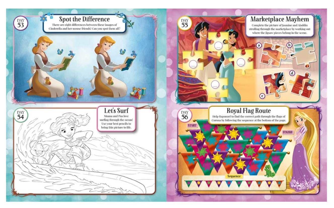 Igloo Books Disney Princess 365 Puzzles & Activities 36286 - Colorland Toys