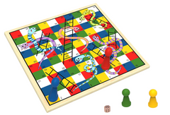Tooky Toy 2-in-1 Games: Ludo/Snakes & Ladders TK470