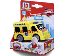 BBJunior Police Car, Fire Truck, Ambulance Free Wheeling 16-89110