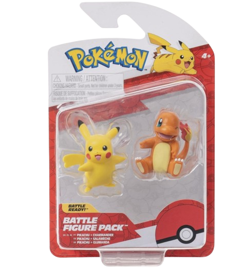 Pokemon Battle Figure 2 Pack Pikachu & Charmander PKW2852/PKW0258