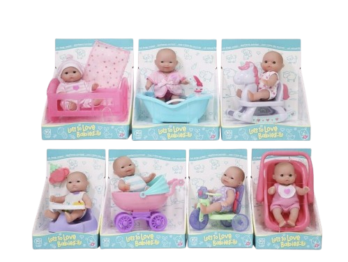 JC Toys Lots to Love Baby Doll With Mini Accessories 5 inches 16750