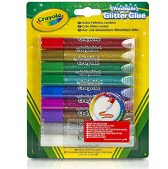 Crayola Washable Glitter Glue 9ct 69-3527