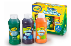 Crayola Washable Fingerpaints Bold Colors 3ct 8oz 55-1310
