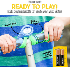 Hornit Mini Bicycle Cycle Bike Light Set Green & Blue 5353GRBU