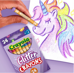 Crayola Crayons Glitter 24/Pkg 52-3715