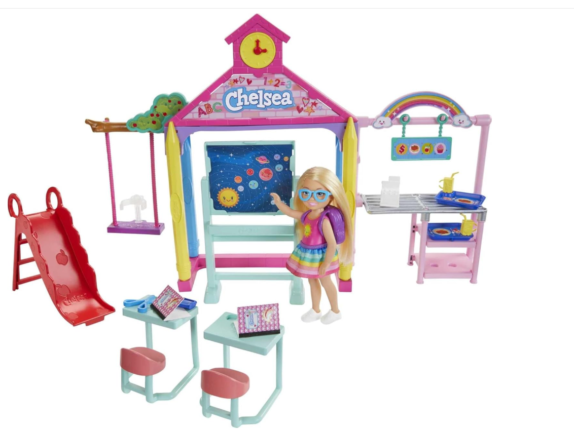 Barbie Club Chelsea Doll & School Playset GHV80 - Colorland Toys