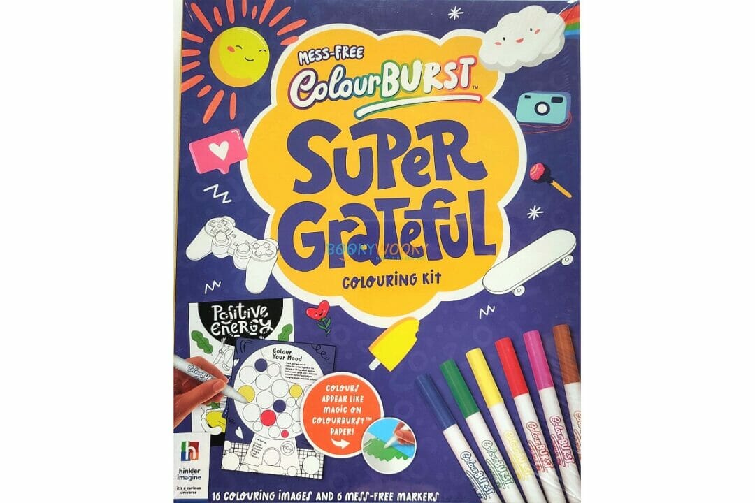 Hinkler Mindful Me Colour Burst Super Grateful Colouring Kit 945328 - Colorland Toys