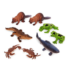 Terra 8-Pcs River Animals 8-12cm AN2888Z