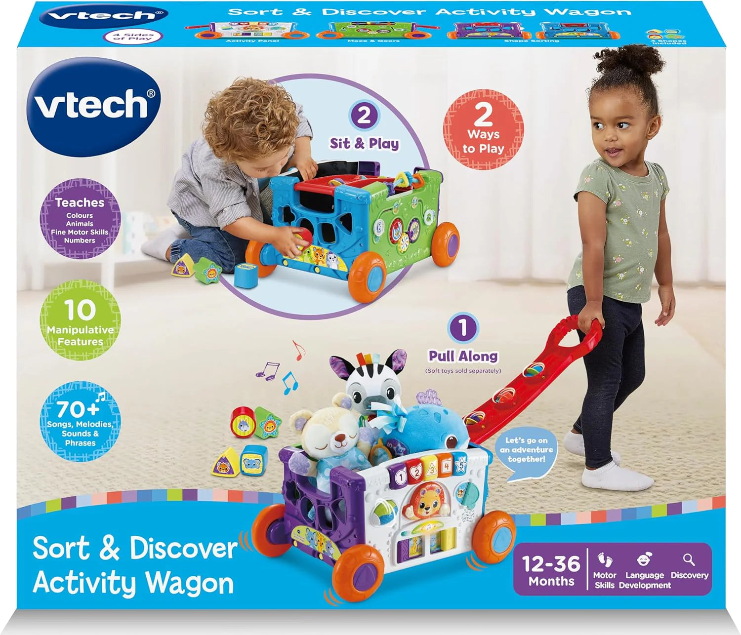 VTech Sort & Discover Activity Wagon VT80-568503 - Colorland Toys