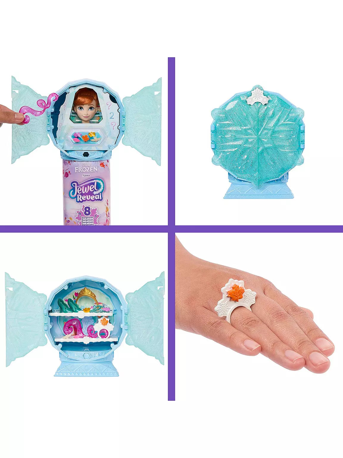 Disney Frozen Jewel Reveal Anna Fashion Doll JJY37 - Colorland Toys