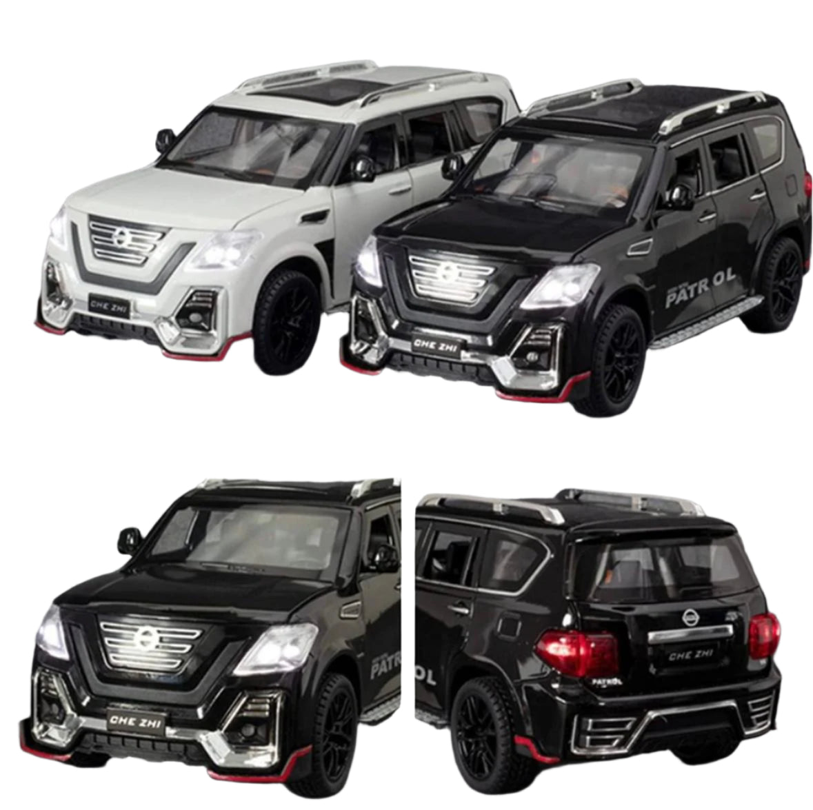 Pullback Diecast Metal Car Nissan Patrol CZ136A Assortd