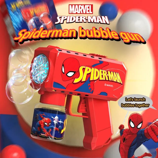 Mesuca Spiderman Bubble Gun With Bubble Liquid 76075