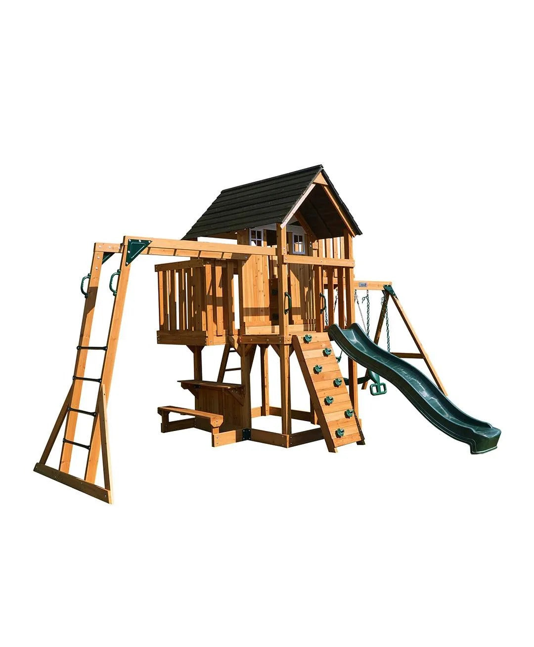 DYNAMIC SPORTS ARABIAN LEOPARD WOODEN SWING SET