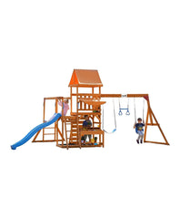 DYNAMIC SPORTS ARABIAN PRONGHORN WOODEN SWING SET