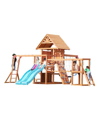 DYNAMIC SPORTS ARABIAN BIGHORN WOODEN SWING SET