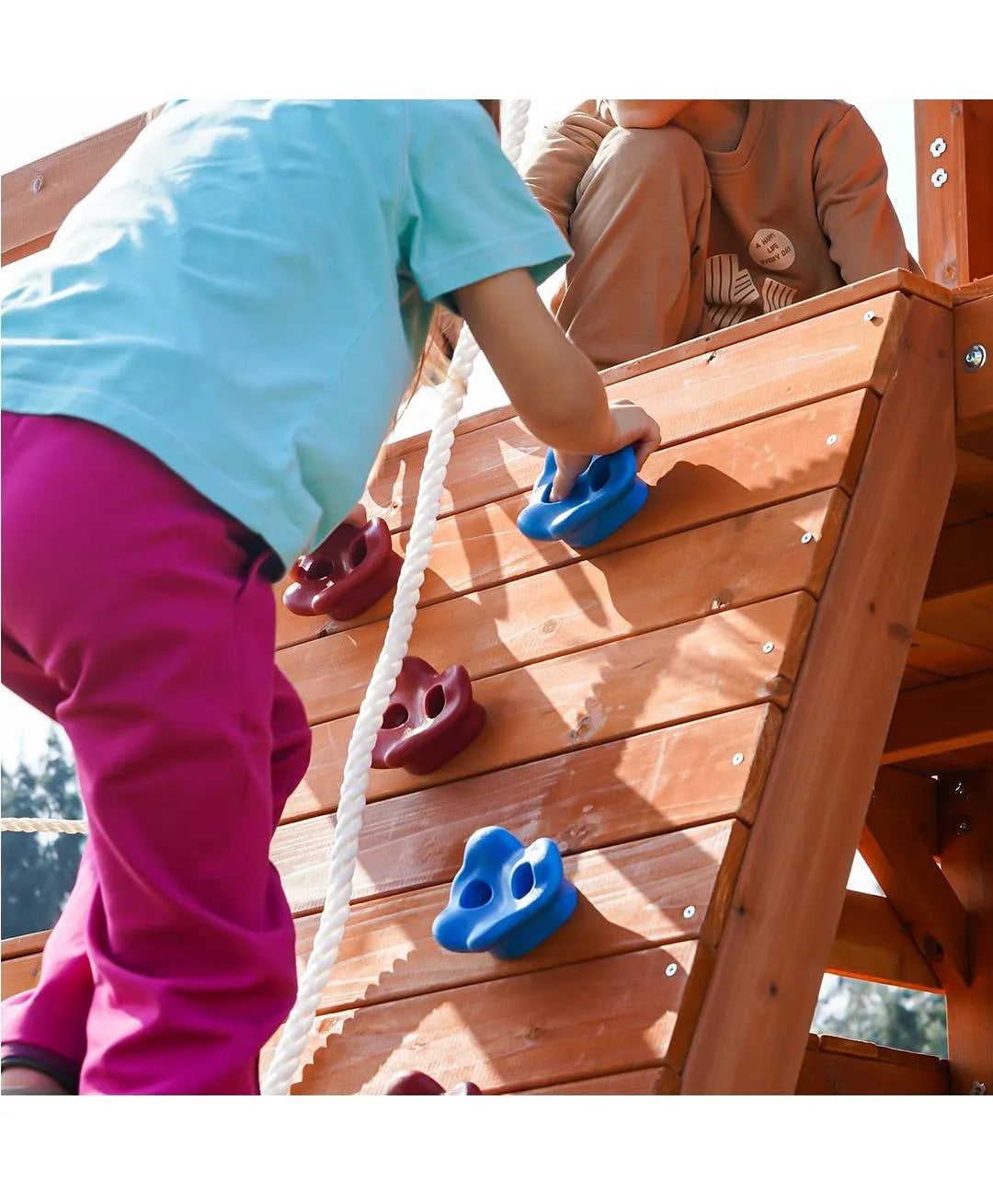 DYNAMIC SPORTS ARABIAN BIGHORN WOODEN SWING SET