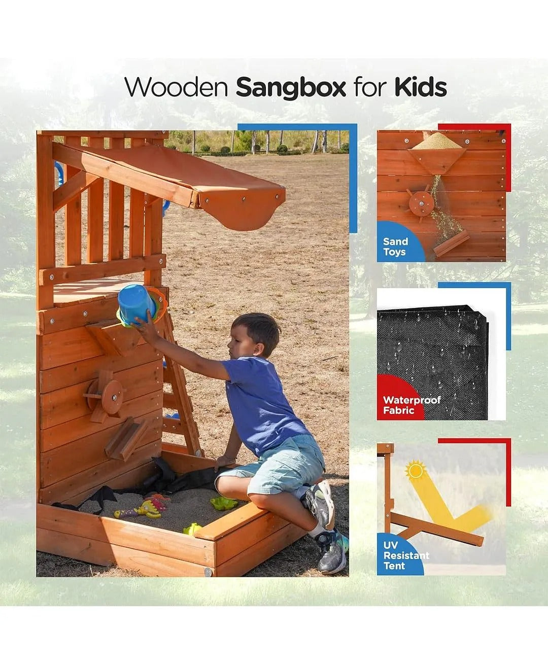 DYNAMIC SPORTS ARABIAN CARACAL WOODEN SWING SET - Colorland Toys