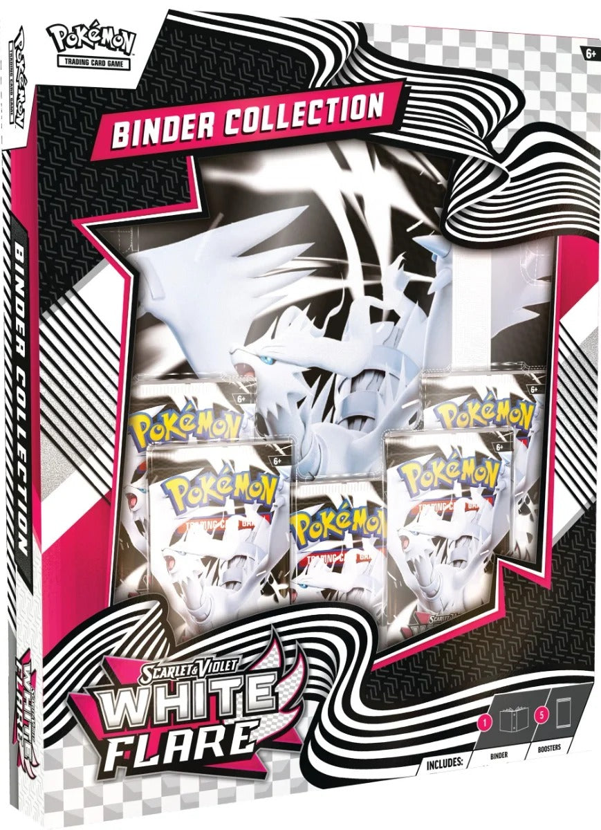 Pokemon TCG Scarlet & Violet 10.5 White Flare Binder Collection Reshiram 10-10039-107 - Colorland Toys