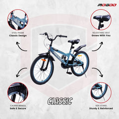 Mogoo Classic 20" Kids Bicycle – Grey