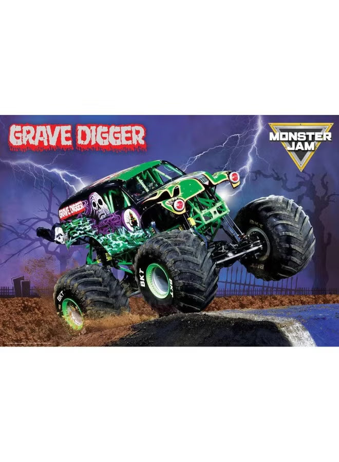 Eurographics Puzzle 100-Pcs In Lunch Bag - Monster Jam Grave Digger 9100-5938 — image 2