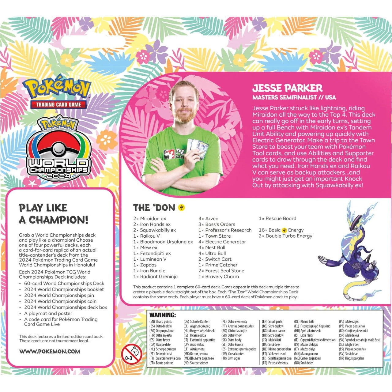 Pokemon TCG: World Championship Decks 2024 Asst 100-10166 - Colorland Toys