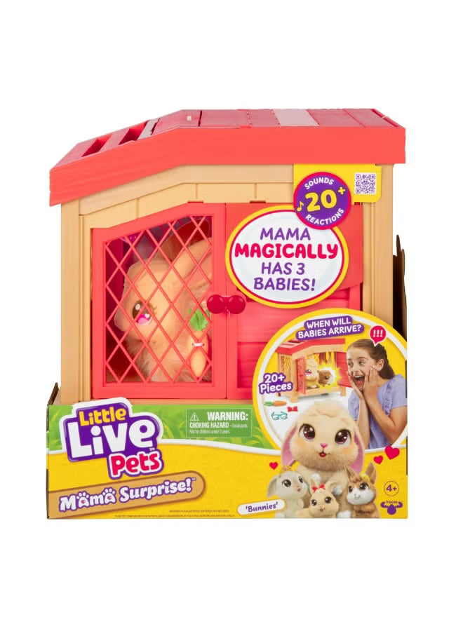 Little Live Pets Mama Surprise Rabbit In Cage 26761 - Colorland Toys