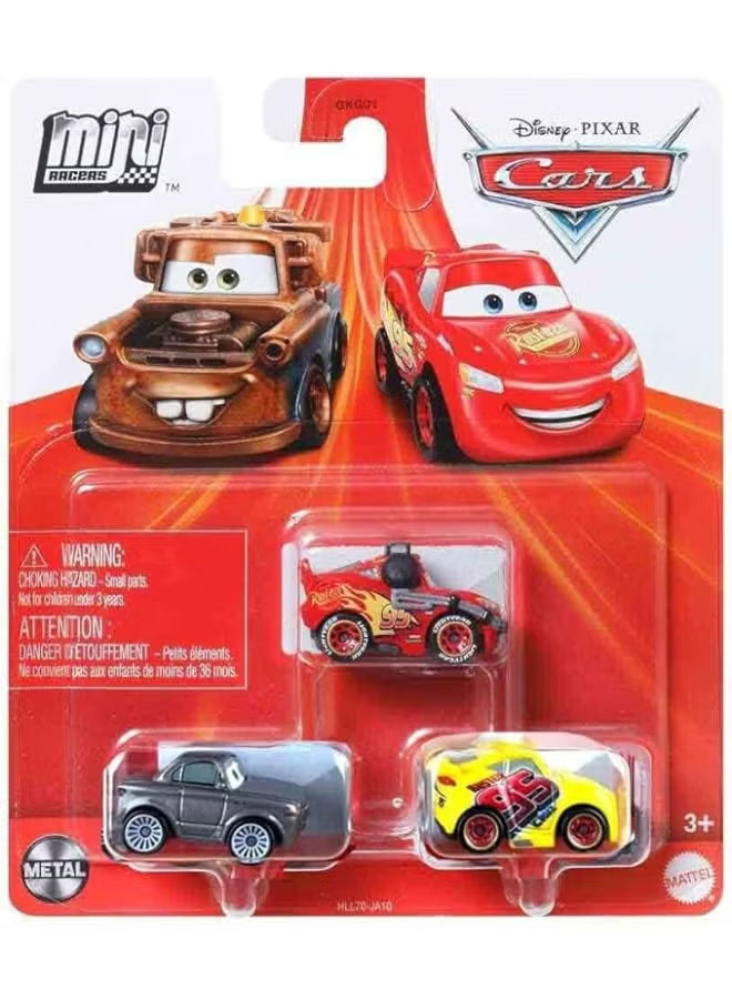 Disney Pixar Cars Mini Racers 3-Pack Asst. GKG01 — image 1