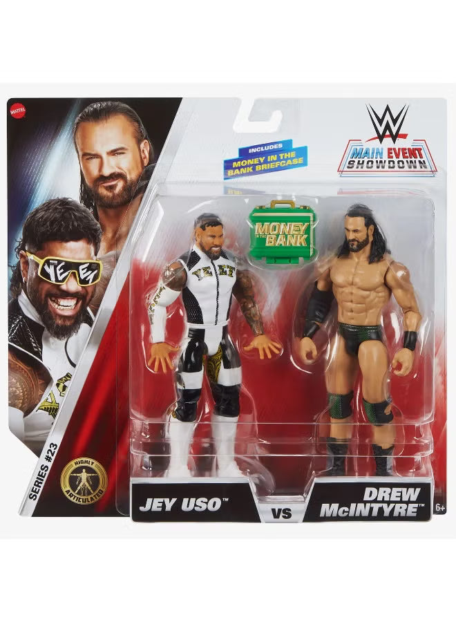 WWE Main Event Showdown Jey Uso VS Drew McIntyre 2-Pack JGD63 — image 2