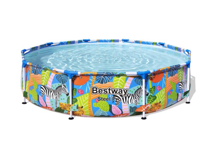 Bestway Steel Pro Design Animals Colors Pool - 3.05m x 66cm - Colorland Toys