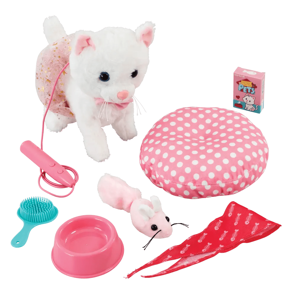 ADDO Walk Along Cat Deluxe – Interactive Plush Pet - Colorland Toys