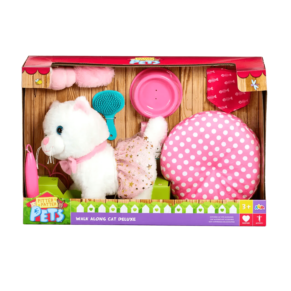 ADDO Walk Along Cat Deluxe – Interactive Plush Pet - Colorland Toys