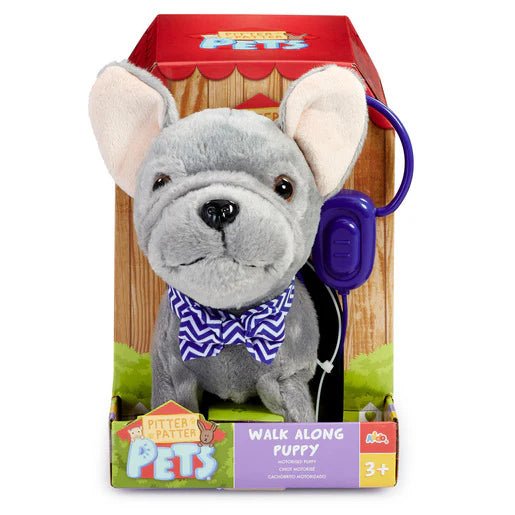 ADDO Walk Along Frenchie – Interactive Plush Puppy - Colorland Toys