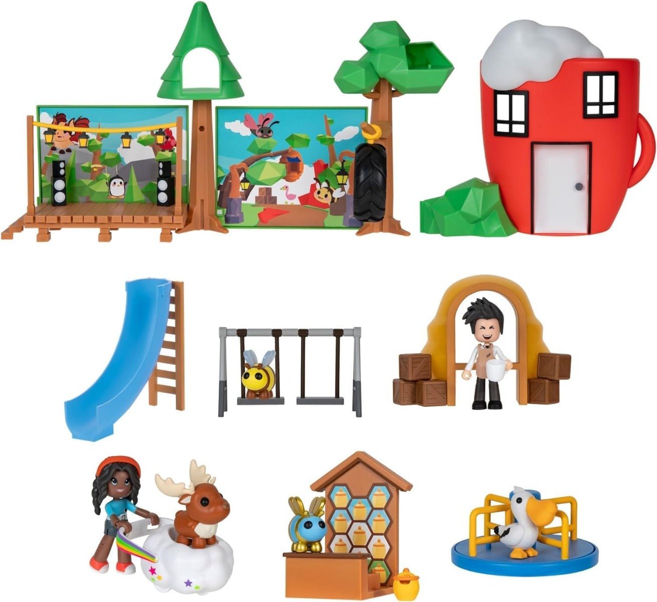 Adopt Me! Coffee Shop & Playground Playset AME0029 - Colorland Toys