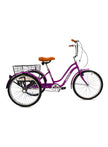 Mogoo Hauler Tricycle 24 Basket Purple
