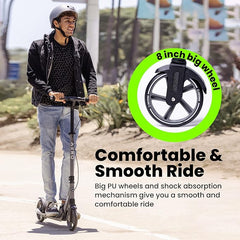 Aero Folding Scooter Grey A200 - Colorland Toys