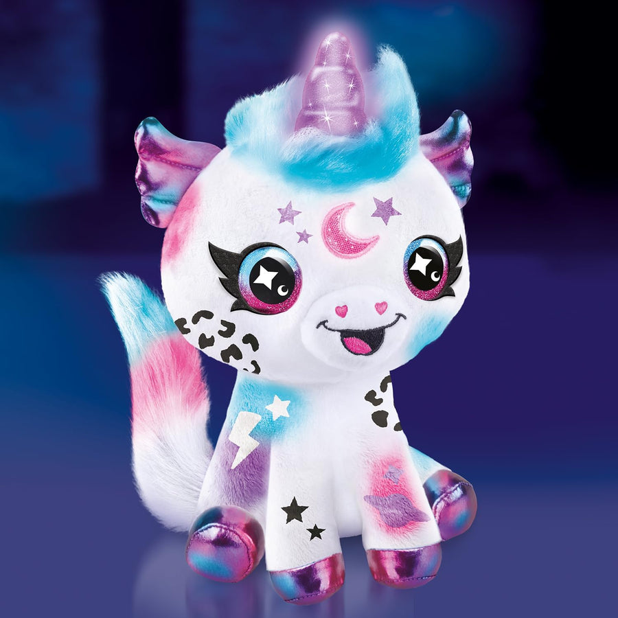 Airbrush Light Up Cosmic Cutie Unicorn Plush — image 2