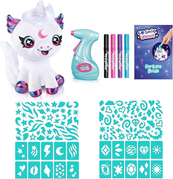 Airbrush Light Up Cosmic Cutie Unicorn Plush - Colorland Toys