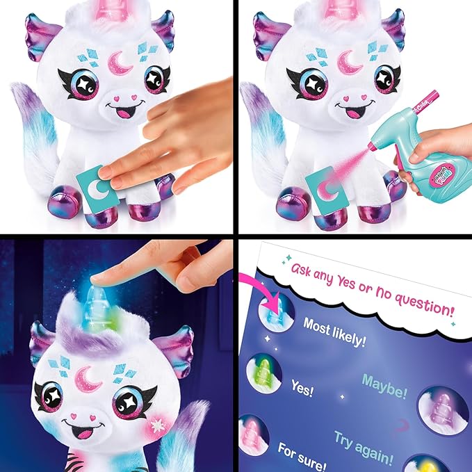Airbrush Light Up Cosmic Cutie Unicorn Plush - Colorland Toys