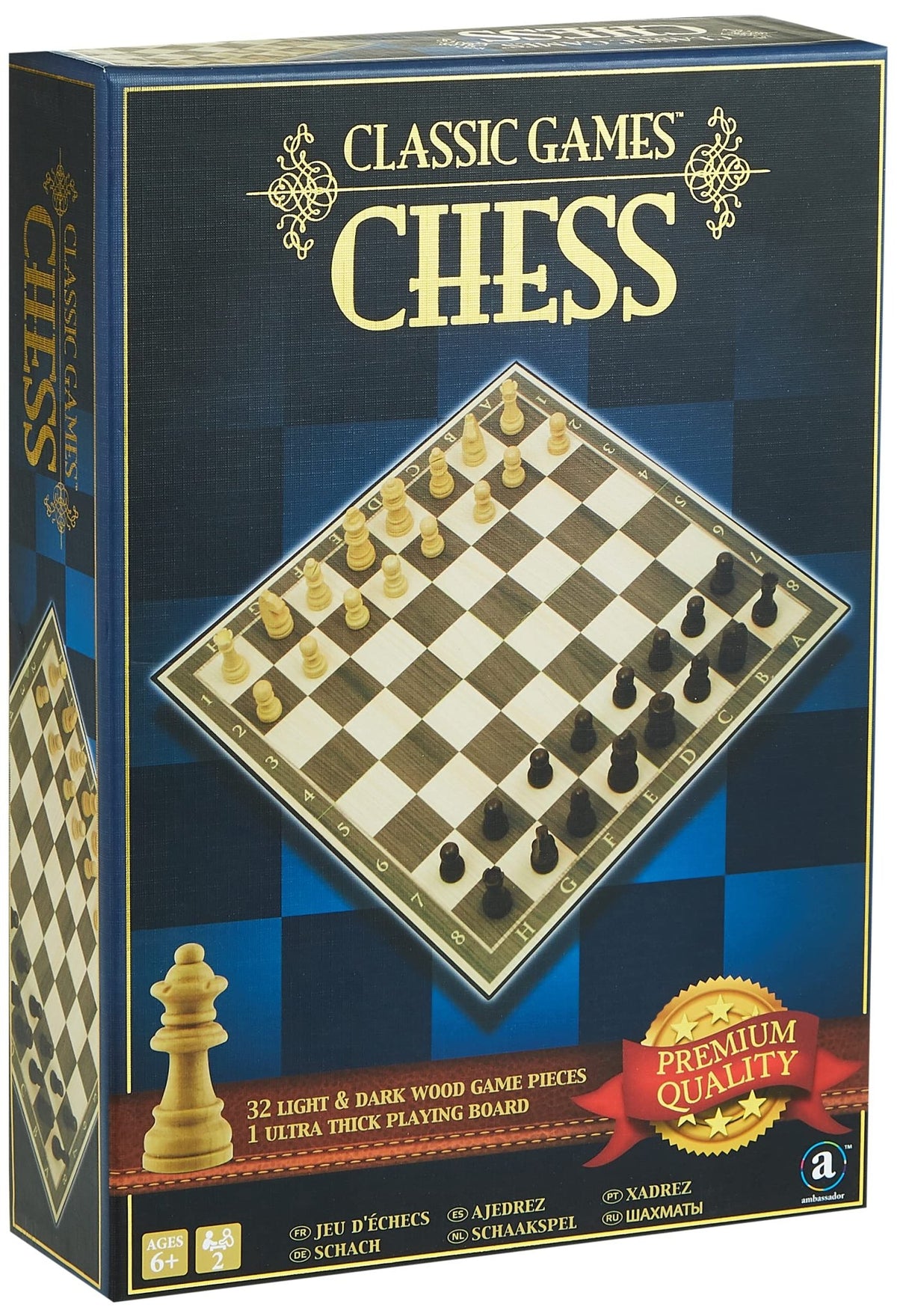 Ambassador Classic Games Chess ST001 - Colorland Toys
