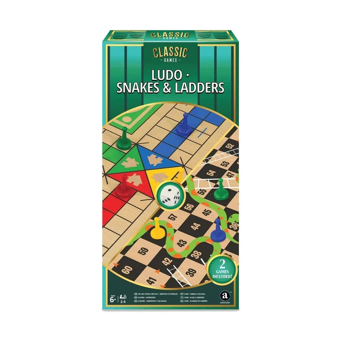 Ambassador Classic Games Ludo & Snakes and Ladders Board Games — image 1
