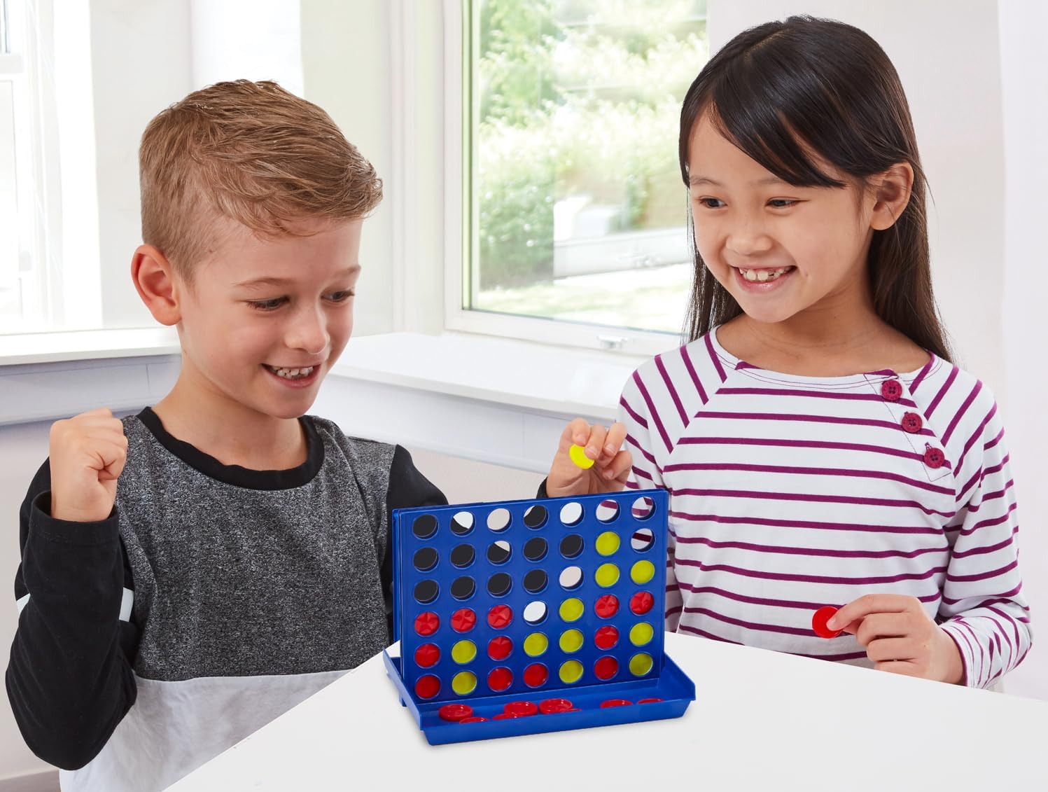 Ambassador Grab & Go Games - Travel 4 - in - A - Row Game ST057 - Colorland Toys